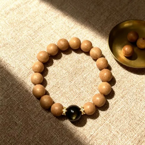 Aromatic Focal Obsidian Protective Positive Energy Bracelet