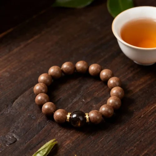 Aromatic Tiger's Eye Focal Bead Good Fortune Protective Bracelet