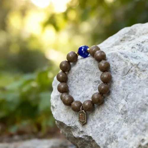 Natural Lapis Lazuli Accent Wisdom Growth Bracelet